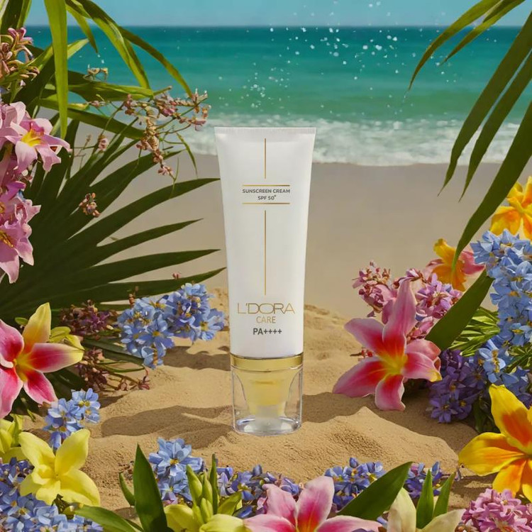 کرم ضدآفتاب +SPF50 بی رنگ مناسب انواع پوست لدورا کر ۸۰ میلی لیتر