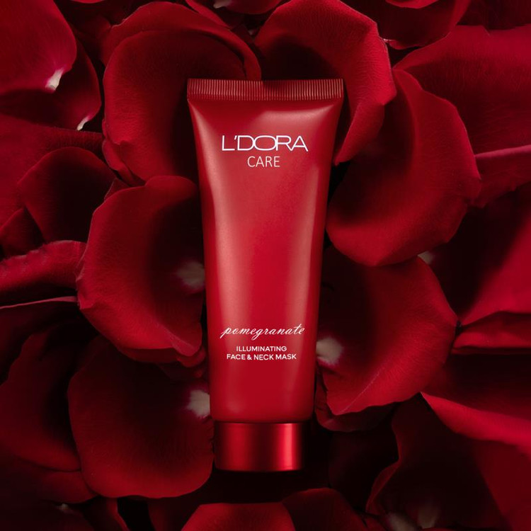 ماسک روشن کننده صورت و گردن انار لدورا کر،