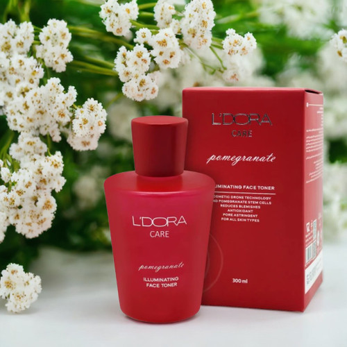 تونر روشن کننده صورت انار مناسب انواع پوست لدورا کر