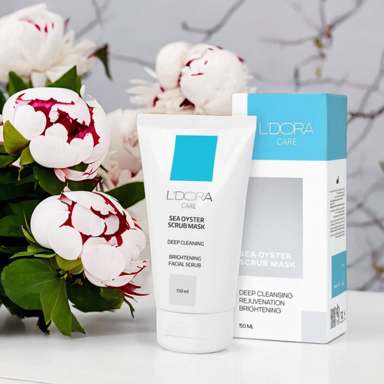 ماسک اسکراب حاوی عصاره صدف دریایی لدورا