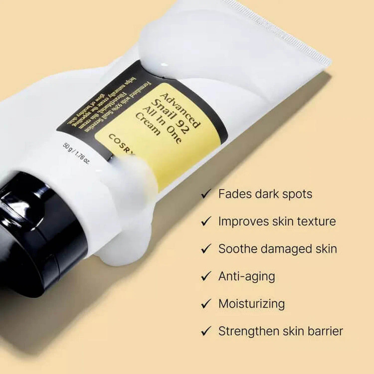 کرم تیوبی آبرسان و مرطوب کننده حلزون 92 کوزارکس