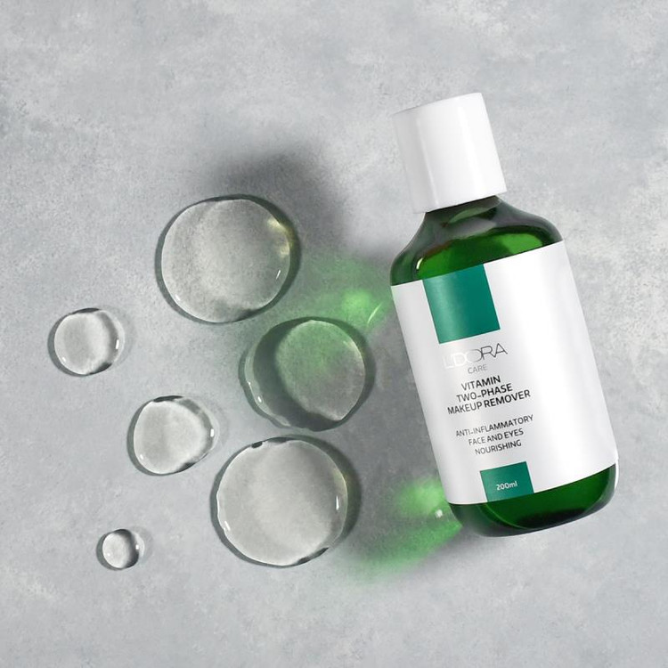 محلول آرایش پاککن دوفاز ویتامینه لدورا 200 میلی لیتر